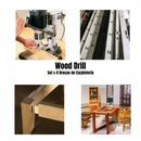 001 ¡QUINCENAZO! WOOD DRILL: SET X 4 BROCAS DE CARPINTERIA