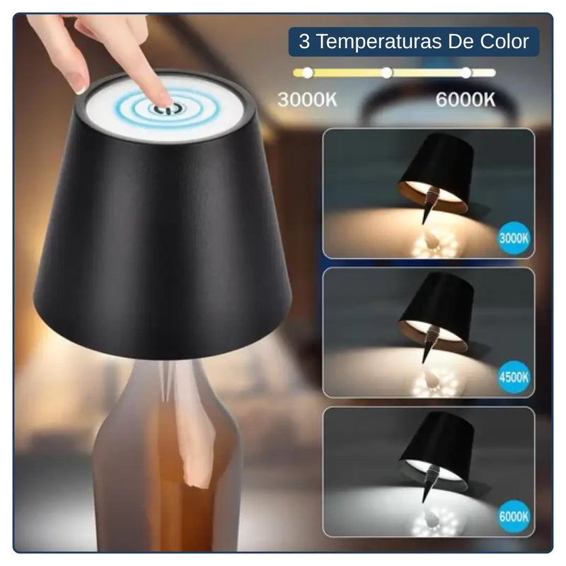 LAMPARA TOUCH PARA BOTELLAS - MODERNAS