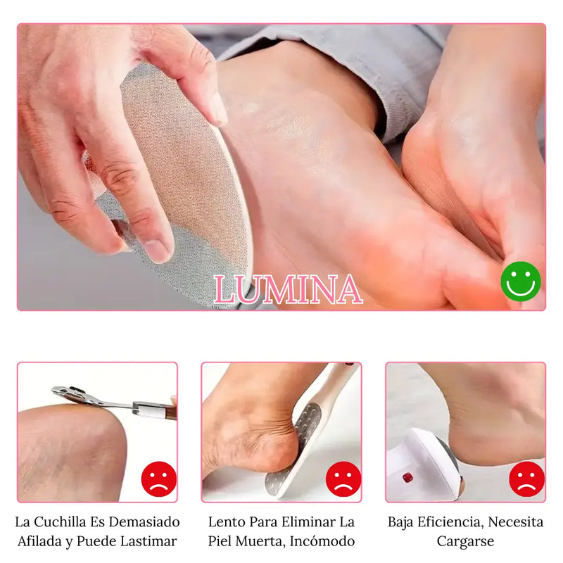 LIMA LUMINA PARA TALONES - REMUEVE CALLOS Y REJUVENECE
