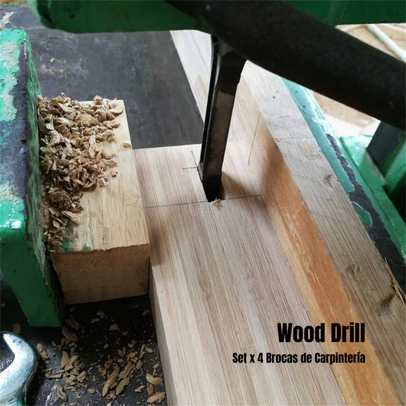 ADICIONAL  SET X 4 BROCAS CARPINTERIA WOOD DRILL