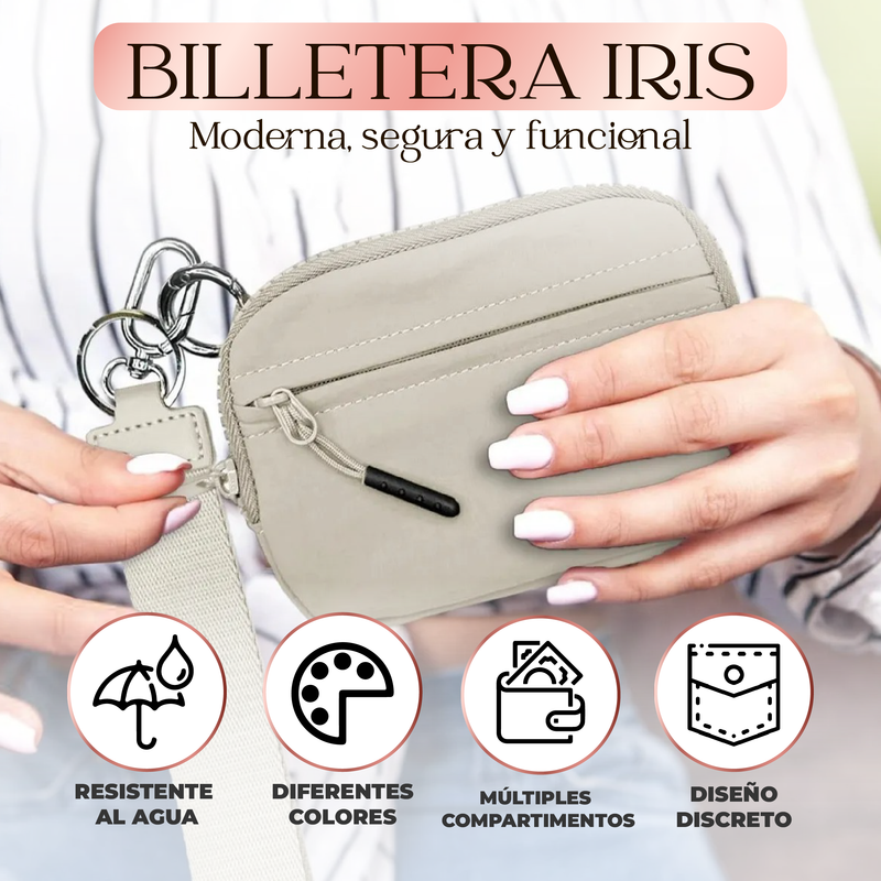 BILLETERA MULTIUSOS IRIS + STRAP GRATIS