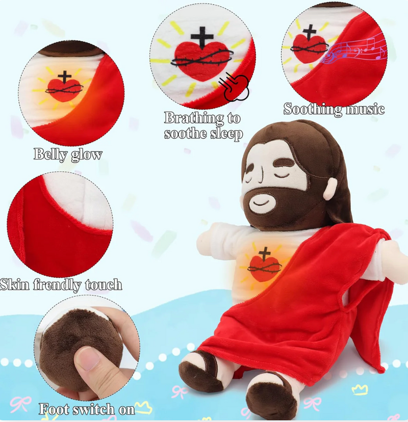 PRODUCTO ADICIONAL PELUCHE DE LUJO QUE RESPIRA JESUS MI FIEL AMIGO✝️