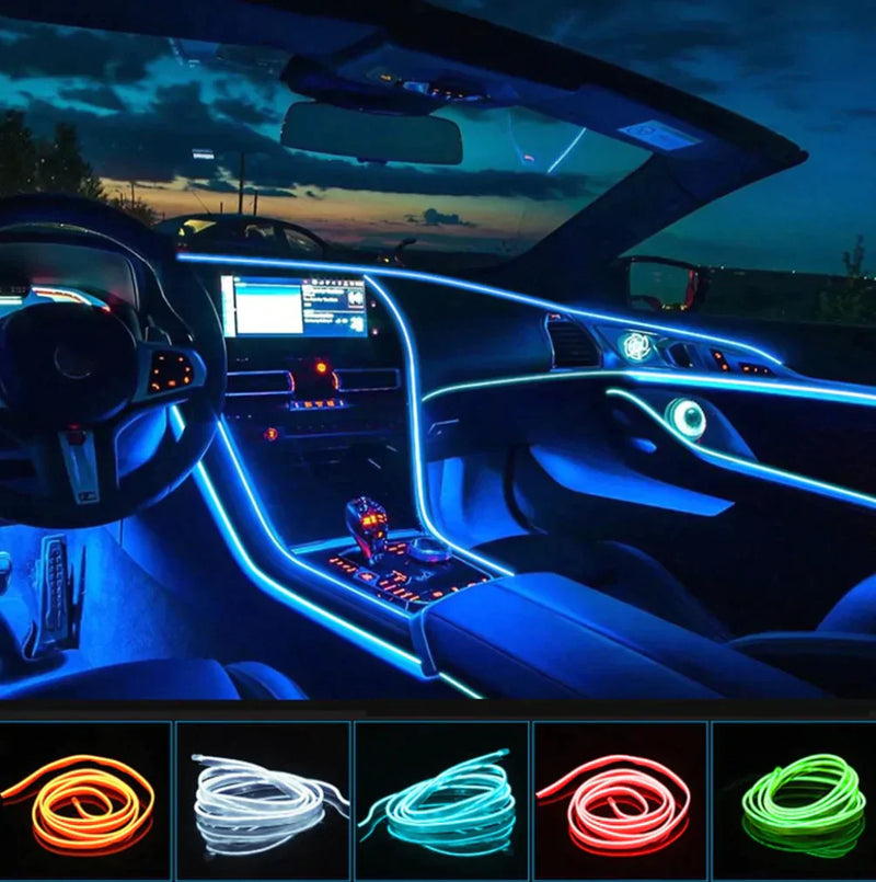 ADICIONAL 3 TIRA DE LUCES LED NEÓN PARA CARROS🚘