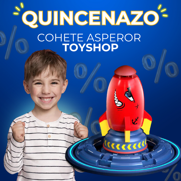 003 ¡QUINCENAZO! ASPERSOR DE AGUA COHETE TOYSHOP