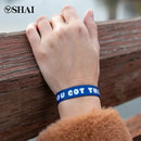 PRODUCTO EXCLUSIVO. PACK X3 PULSERAS SHAI CON FRASES POSITIVAS DIARIAS