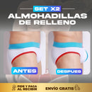 SET X2 ALMOHADILLAS DE  RELLENO PARA HOMBRE