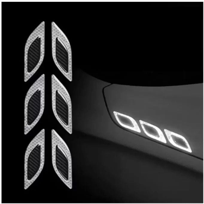 ADICIONAL SET X 6 UNIDADES DE ADHESIVO REFLECTIVO PARA CARRO ™