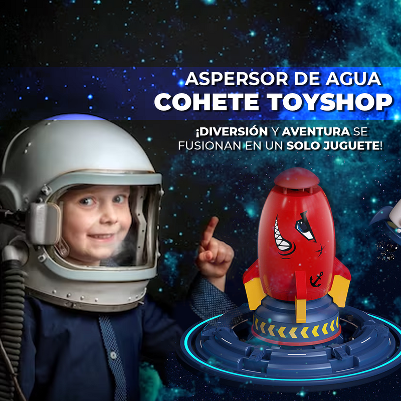 003 ¡QUINCENAZO! ASPERSOR DE AGUA COHETE TOYSHOP