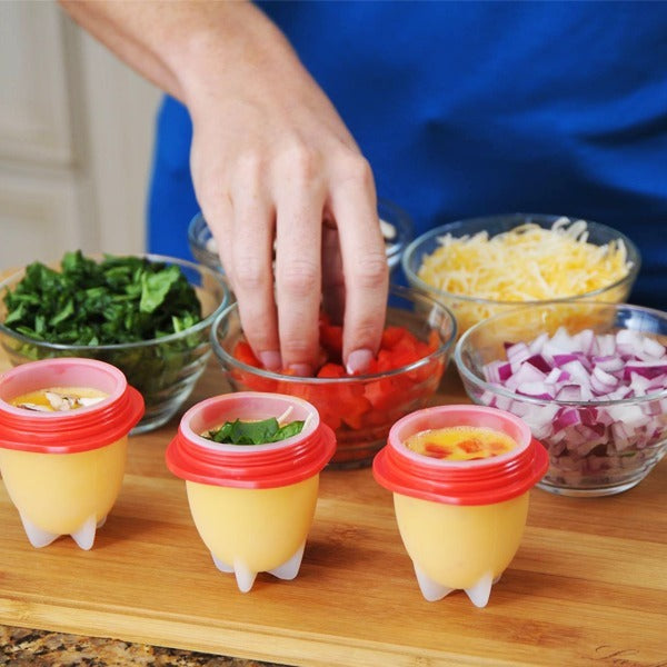 Molde de Silicona para Cocinar Huevos x6pcs